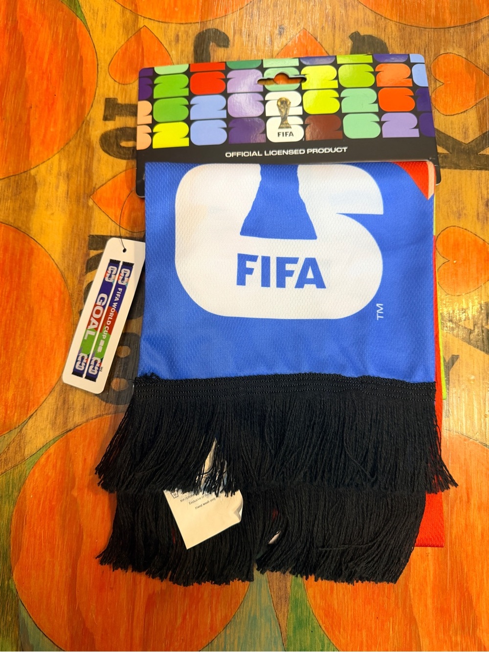 2026 FIFA World Cup Scarf Banner Officially Licensed 64" Long GOAL Bufanda Color